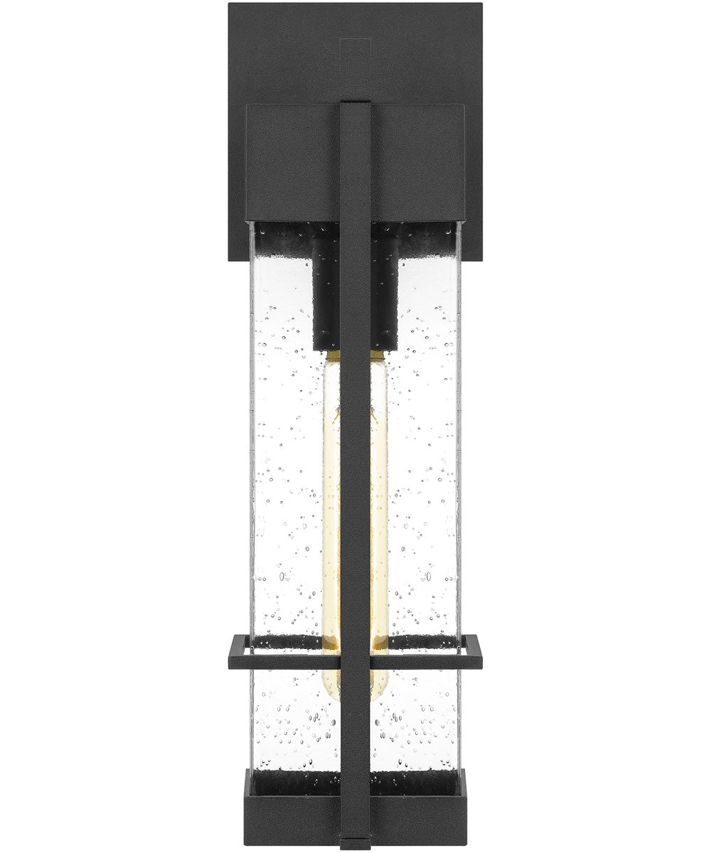 Wynn Medium 1-light Outdoor Wall Light Coastal Armour Aluminum Earth Black