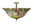20"W Tiffany Rosebush Semi-Flushmount