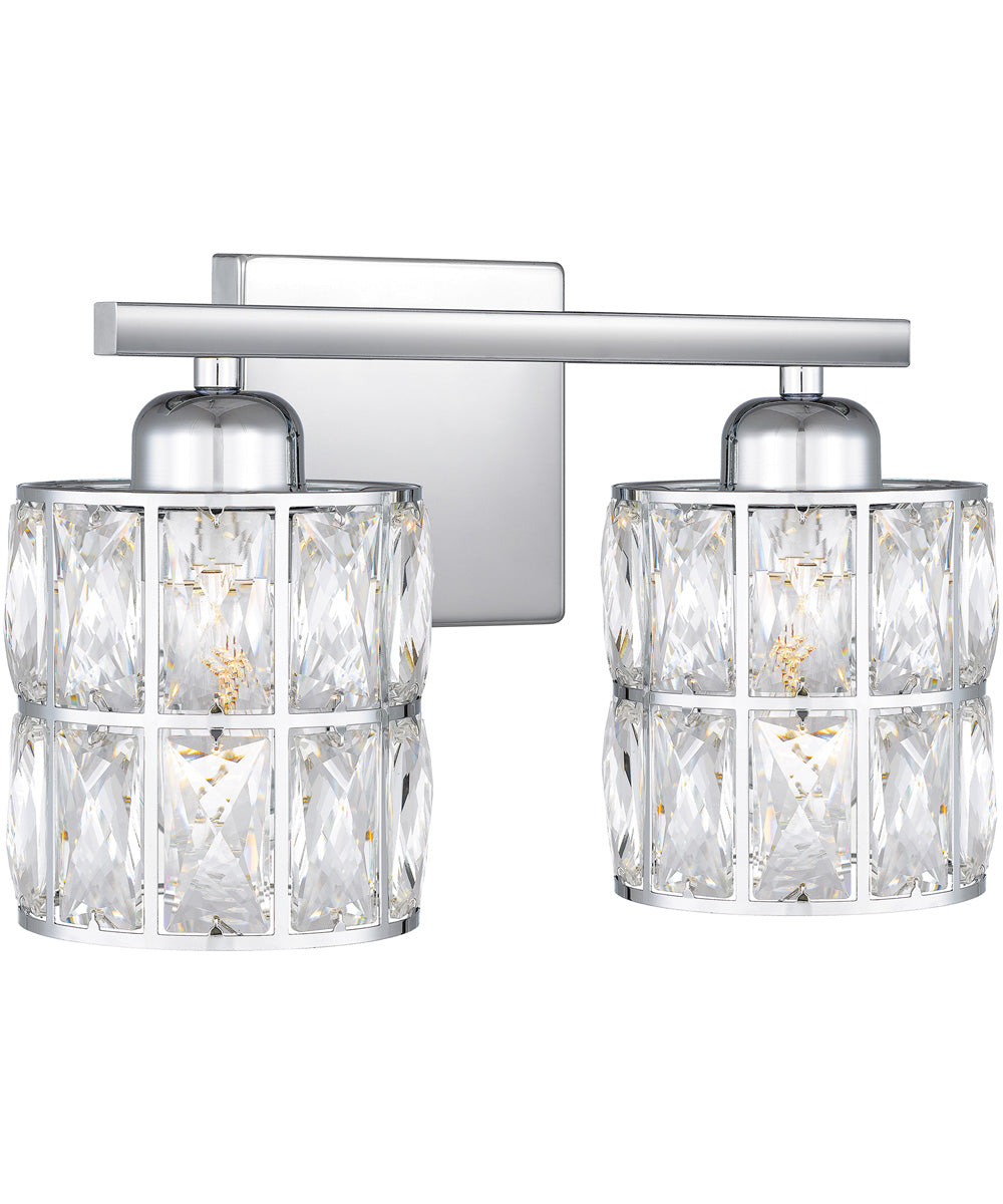 Gibson Medium 2-light Bath Light Polished Chrome