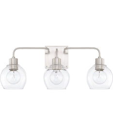 Tanner 3-Light Vanity In Brushed Nickel