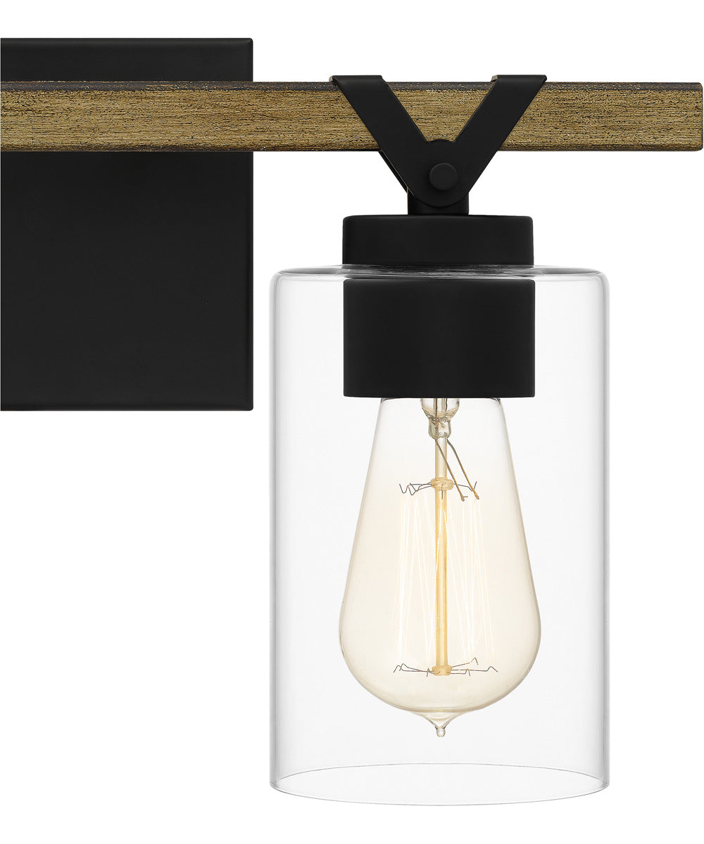 Devon Court Medium 2-light Bath Light Matte Black