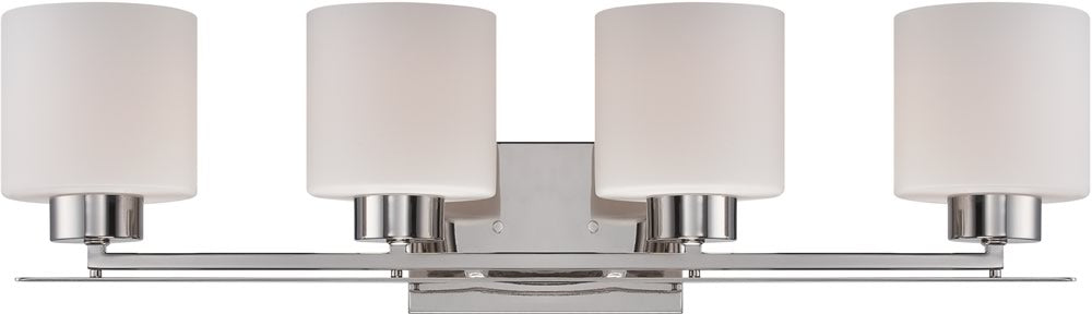 29"W Parallel 4-Light Vanity & Wall Polished Nickel