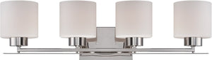 29"W Parallel 4-Light Vanity & Wall Polished Nickel
