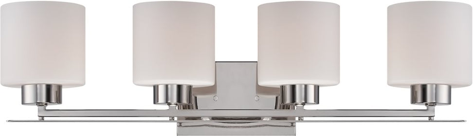 29"W Parallel 4-Light Vanity & Wall Polished Nickel