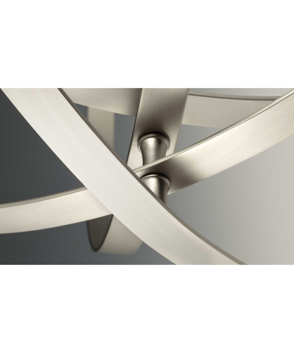 Equinox 6-Light Foyer Pendant Burnished Silver