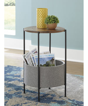 Brookway Accent Table Black/Light Gray