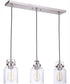 Foxwood 3-Light Pendant Brushed Polished Nickel