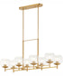 Lyon 8-light Chandelier Aged Brass