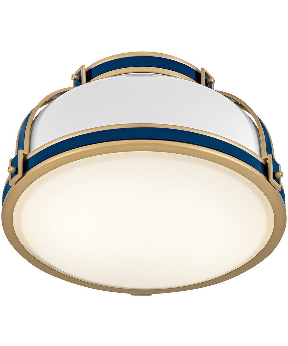 Barton 2-Light Medium Flush Mount in Gloss White