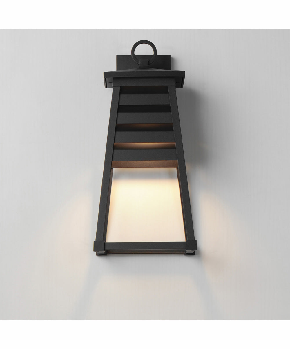 Shutters Vivex 1-Light Medium Outdoor Wall Sconce Black