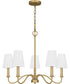 Beatty 5-light Chandelier Aged Brass