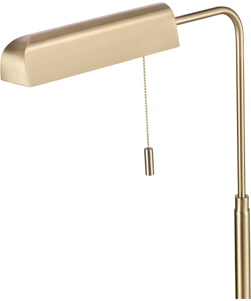Rockford 50'' High 1-Light Floor Lamp - Satin Brass