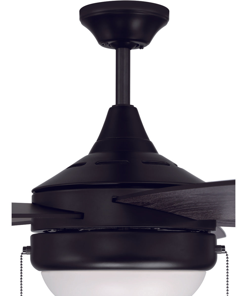 52" Phaze 5 Blade 2-Light Ceiling Fan Flat Black