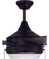 52" Phaze 5 Blade 2-Light Ceiling Fan Flat Black