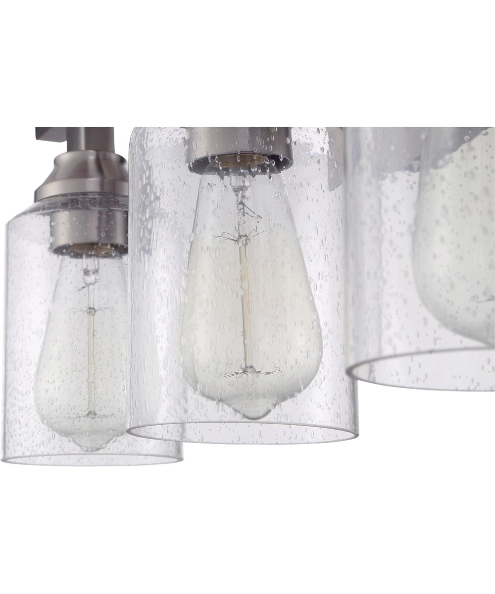 Chicago 4-Light Vanity Brushed Polished Nickel