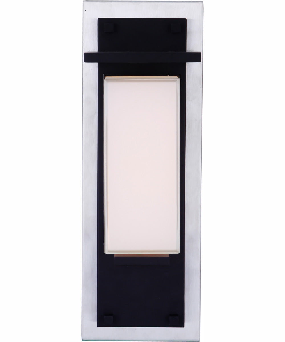 Heights 1-Light Outdoor Wall Lantern Stainless Steel / Midnight