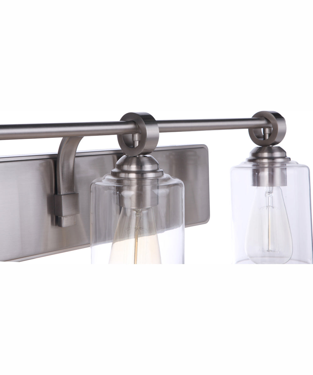 Romero 3-Light Vanity Brushed Polished Nickel