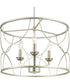 Landree 3-Light Luxe Chandelier Light Silver Ridge