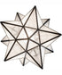 12" Wide Moravian Star Pendant