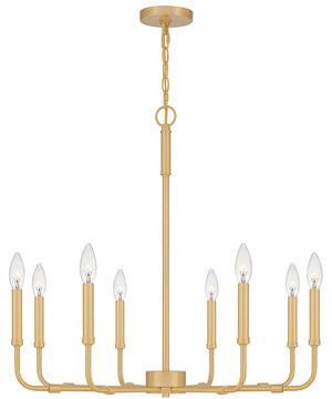 Abner 8-light Chandelier Aged Brass