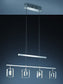 32"W Tivoli Island LED Chandelier  Chrome