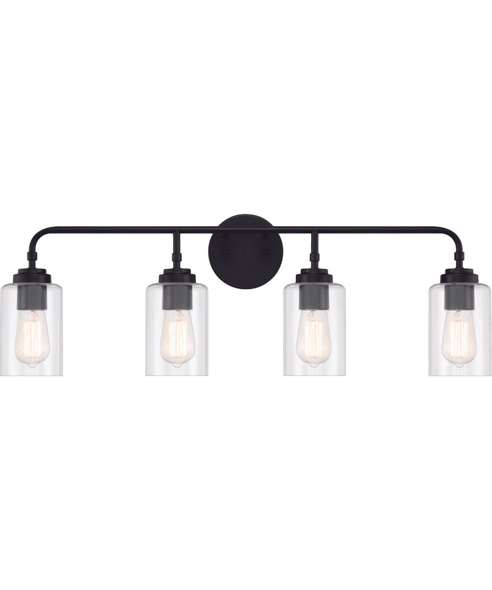 Stowe 4-Light Vanity Flat Black