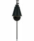 Shay 1-Light Plug In Sconce Matte Black, 6"W