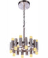 Simple Lux 2-Light Chandelier Brushed Polished Nickel
