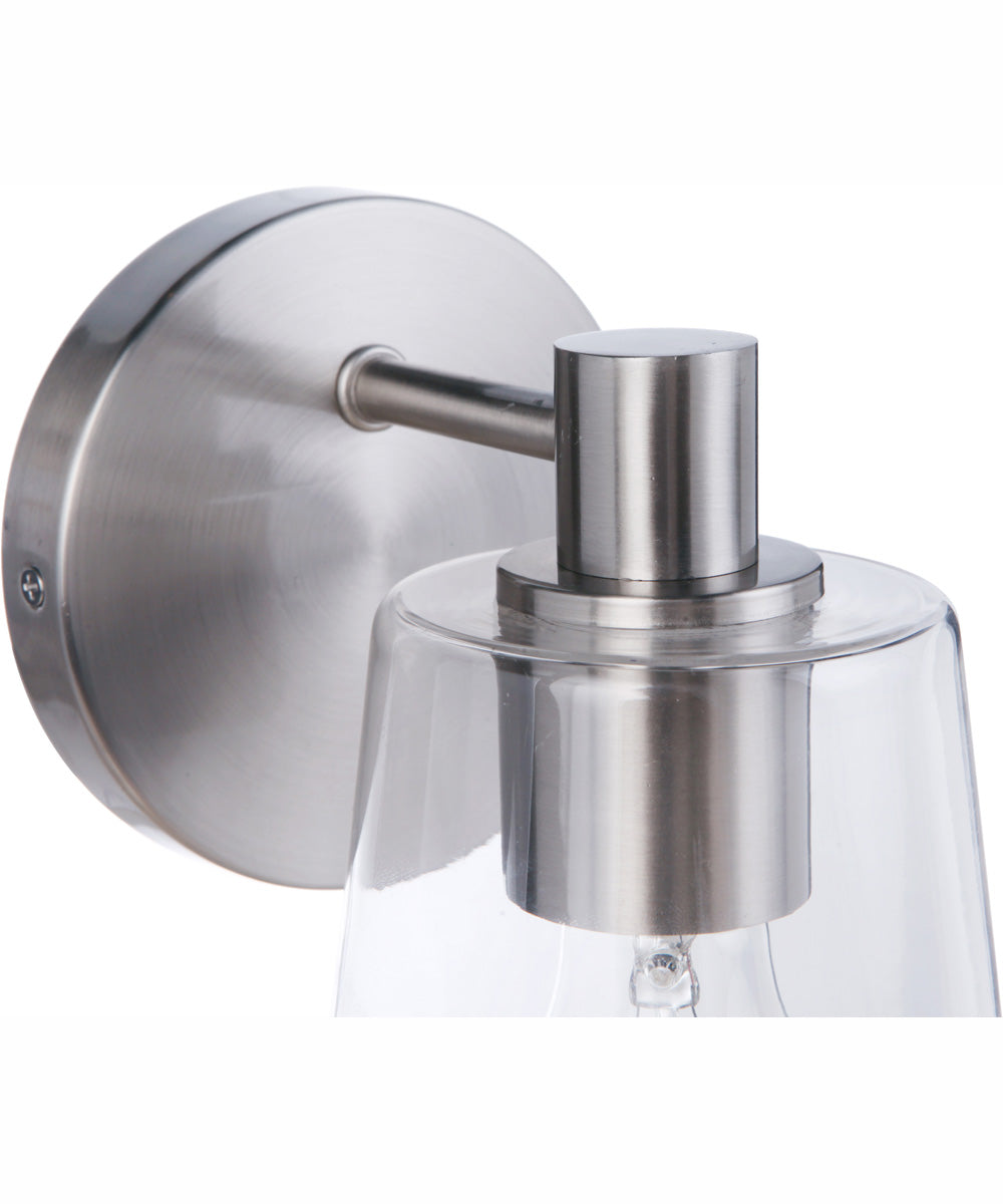 Emilio 1-Light Wall Sconce Brushed Polished Nickel