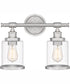 Dixie Medium 2-light Bath Light Brushed Nickel