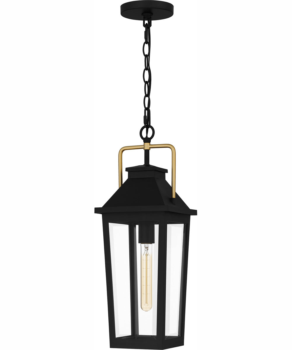 Buckley Large 1-light Outdoor Pendant Light Coastal Armour Aluminum Matte Black
