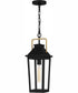 Buckley Large 1-light Outdoor Pendant Light Coastal Armour Aluminum Matte Black