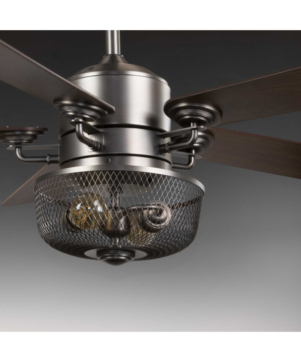 Greer 54" 5-Blade Ceiling Fan Antique Nickel