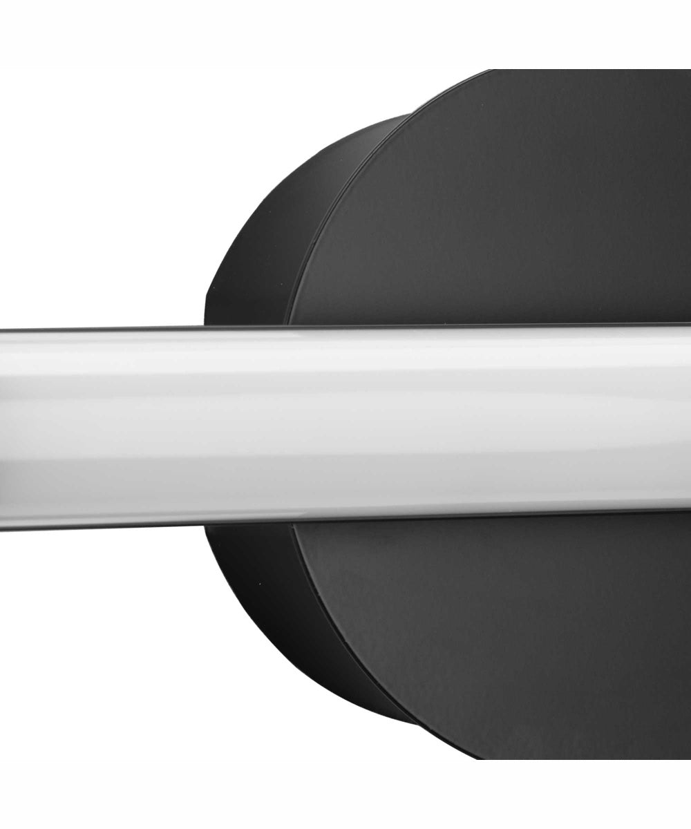 Phase 3 16 in. Small Modern 3CCT Integrated LED Linear Vanity Light Matte Black