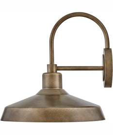 Forge Coastal Elements  1-Light Medium Wall Mount Lantern in Burnished Bronze