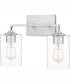 Prescott Medium 2-light Bath Light Brushed Nickel
