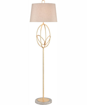 Morely 64'' High 1-Light Floor Lamp - Gold Leaf
