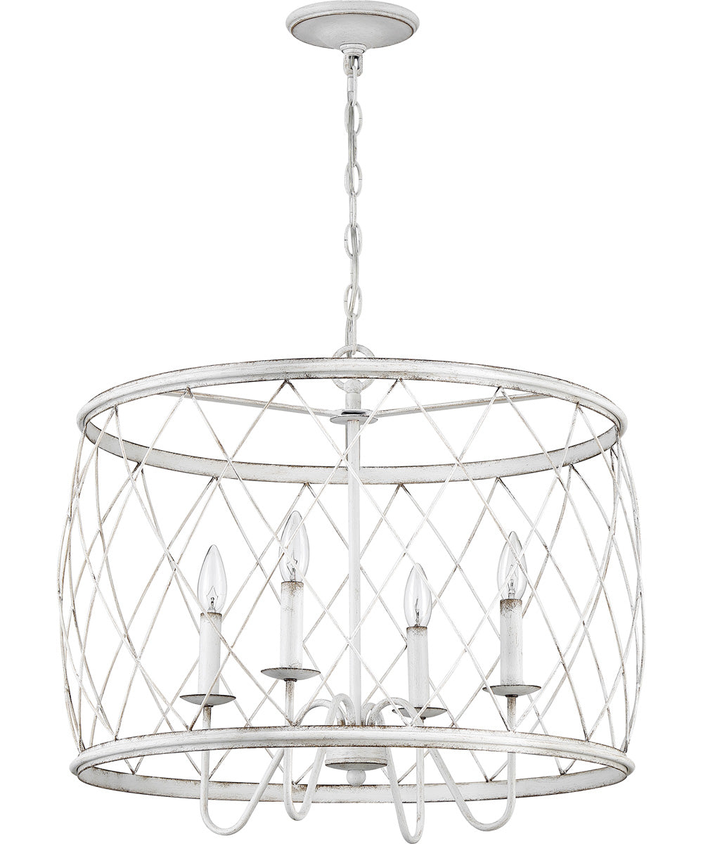 Dury 4-light Pendant Antique White
