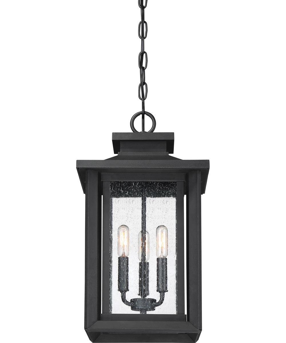 Wakefield Large 3-light Outdoor Pendant Light  Coastal Armour Earth Black