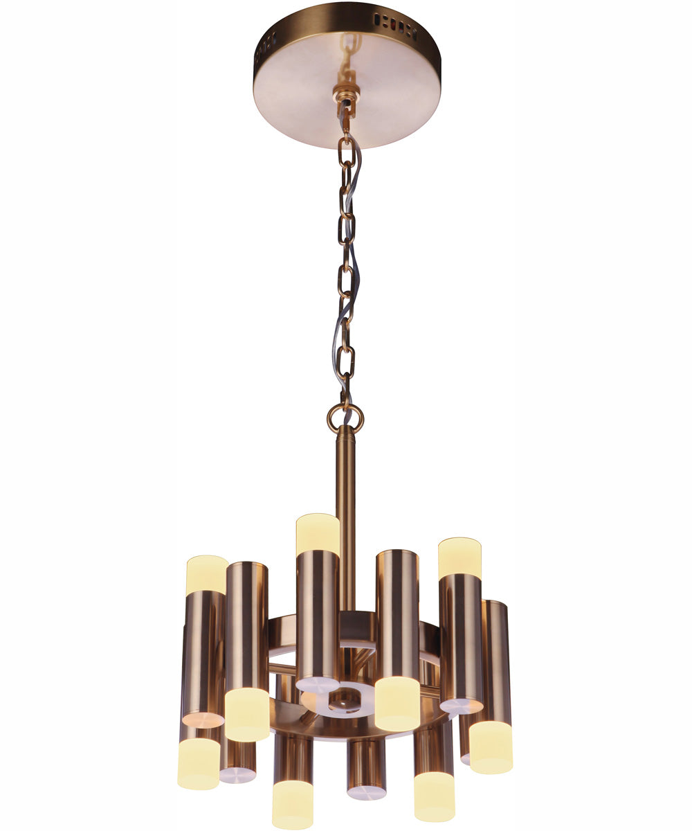 Simple Lux 12-Light Convertible Semi Flush Satin Brass