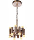 Simple Lux 12-Light Convertible Semi Flush Satin Brass