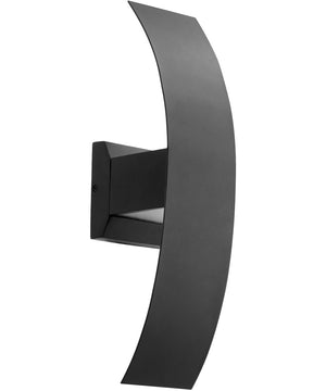 5"W Curvo 2-light LED Wall Sconce Noir