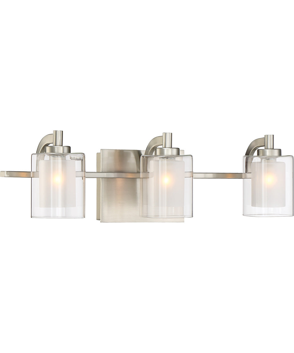 Kolt Large 3-light Bath Light Brushed Nickel