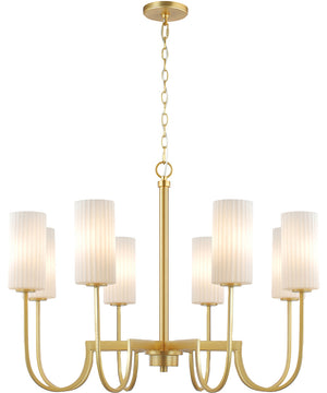 Town & Country 8-Light Chandelier Satin Brass