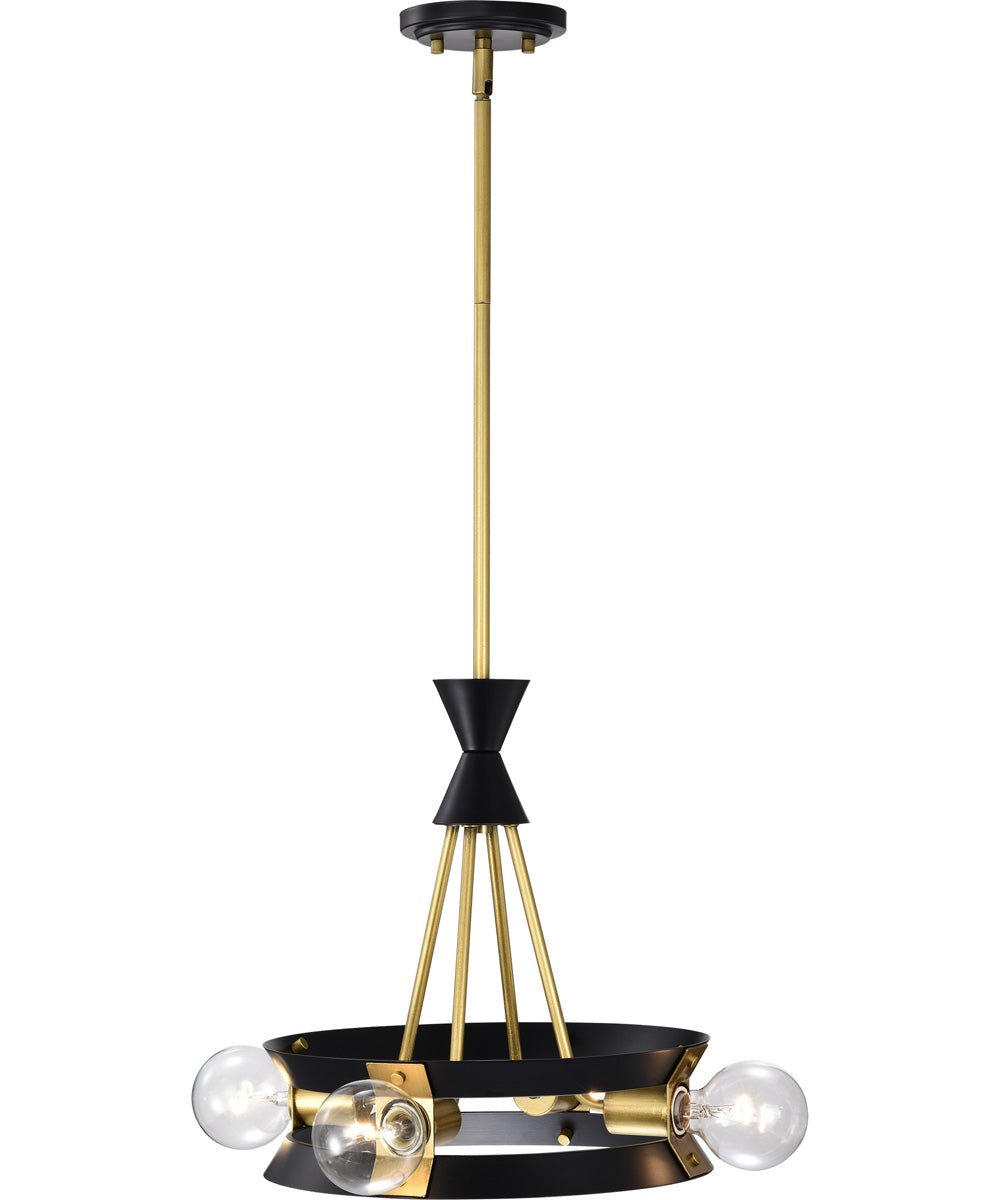 Marsden 4-Light Chandelier Matte Black