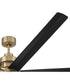 Mondo 72" Ceiling Fan (Blades Included) Satin Brass/Flat Black