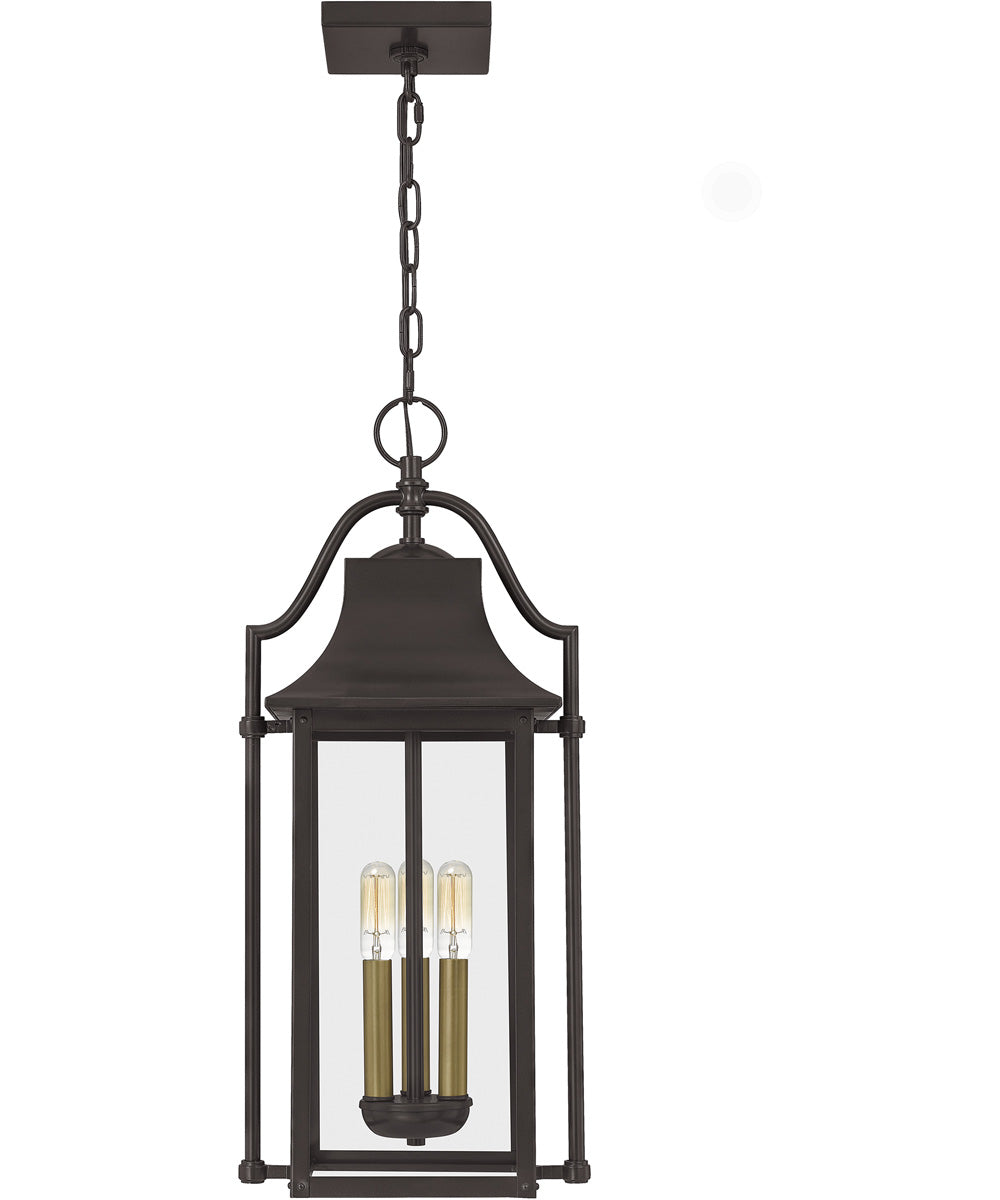 Manning Large 3-light Outdoor Pendant Light  Coastal Armour Aluminum Western Bronze
