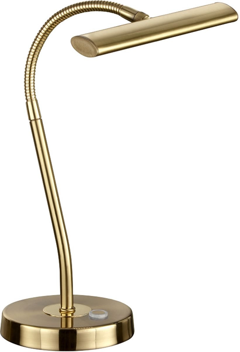 14"H Curtis LED Desk Lamp Brass-Matte