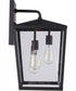 Olsen 3-Light Outdoor Wall Lantern Midnight