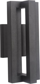 14"H Kai 3-Light LED Outdoor Wall Light Matte Black